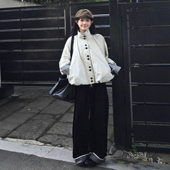 早秋休闲花苞型短外套女2025秋季新款高级感工装时尚宽松通勤上衣