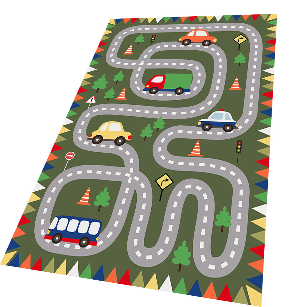 Alfombra para niños juego de rompecabezas tablero de ajedrez rejilla rayuela alfombra de piso dormitorio de dibujos animados tatami ventana Bahía creativa manta de noche