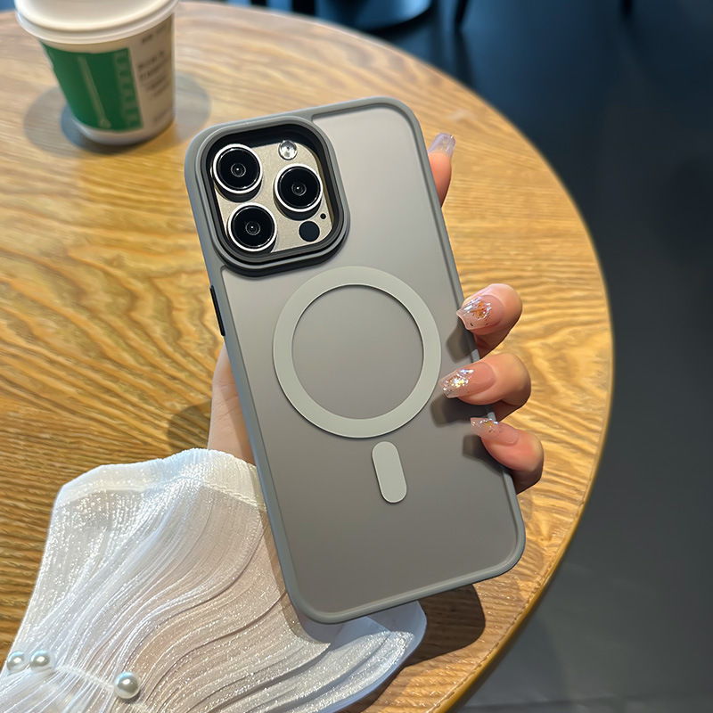 Suitable for Iphone16E Mobile Phone Case Magsafe Magnetic Suction Apple 15 Skin-Feel Frosted 13Promax Protective Cover 12 Suitable for Iphone16E Mobile Phone Case Magsafe Magnetic Suction Apple 15 Skin-Feel Frosted 13Promax Protective Cover 12