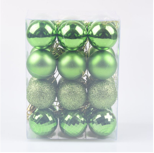 Bola de Navidad traje redondo barril caja cuadrada pintada 3cm4cm6cm decoración navideña bola colgante de Navidad bola decoración Navidad