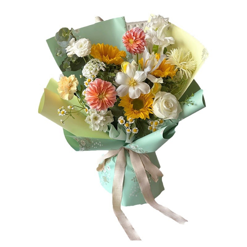 Nuevo producto de Flower Party Factory, papel de regalo para flores fresco y elegante, papel para envolver ramos, materiales para envolver regalos para floristerías