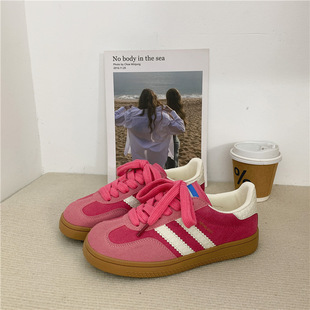 Yuanbo 2024 Spring and Summer New Student Korean Style All-match Ballet Training Shoes Low Breathable Live White Shoes 5097