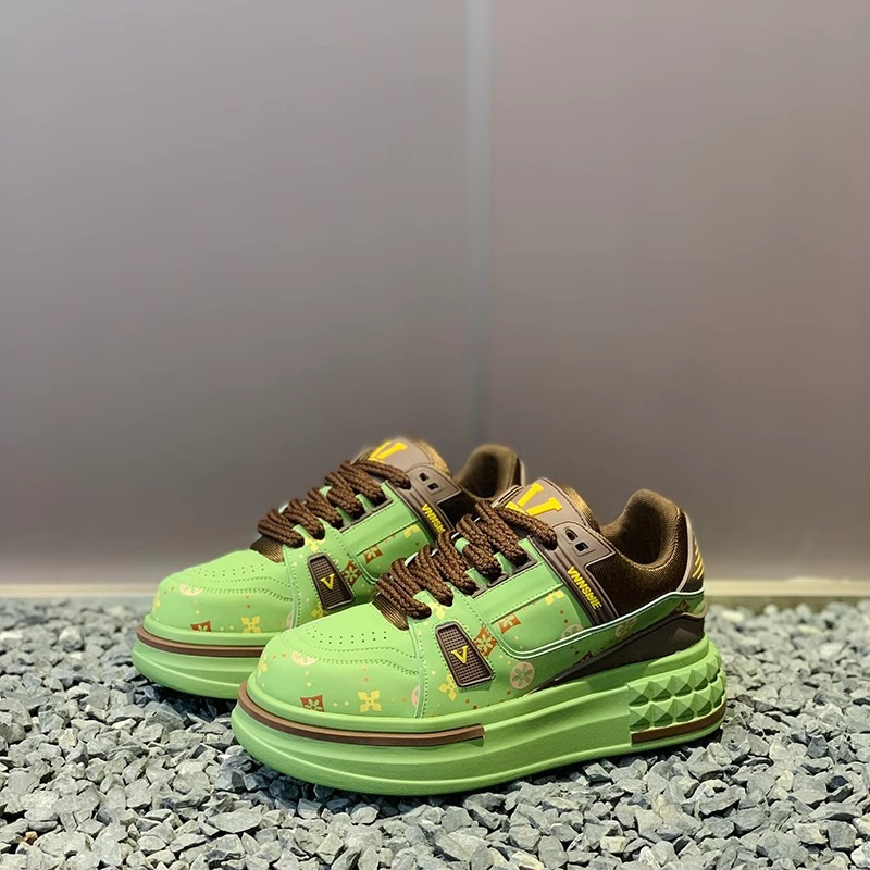 2025 primavera nuevos zapatos de hombre moda estampados zapatos de deporte casuales suela gruesa realce zapatos deportivos cómodos de todos los partidos