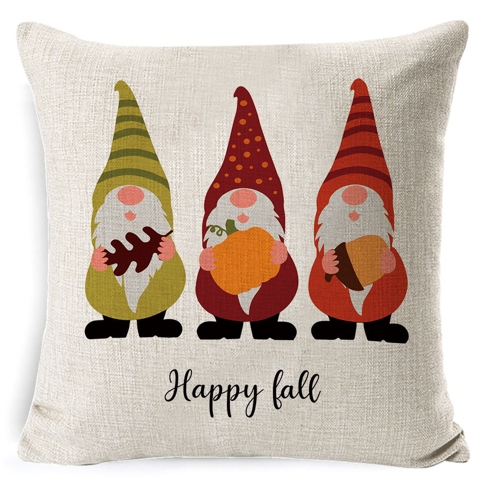 Amazon popular hogar suministros Navidad funda de almohada nórdico Plaid Lino cojín sofá