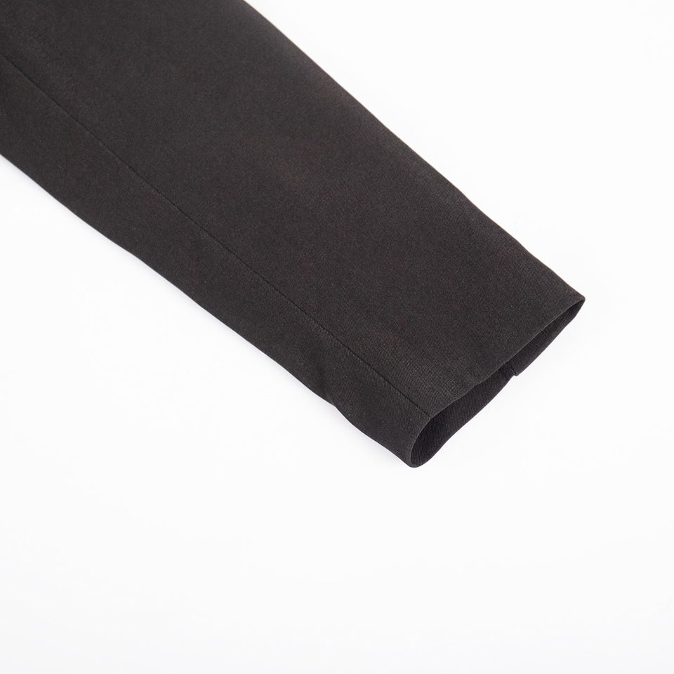 Bộ vest blazer dáng ngắn cổ ve áo kèm chân váy siêu ngắn dài tay — Màu hồng, Màu hồng nhạt, Màu đen, Tất cả các màu đều có trong kho, size L trọng lượng: 670g chi tiết 12
