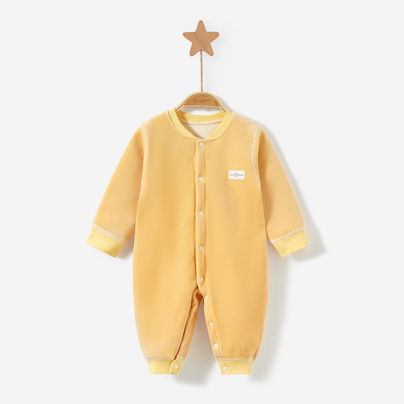 Mono de bebé para otoño e invierno, ropa unisex para recién nacidos, mono cálido de forro polar, ropa para dormir, traje para gatear, conjunto de otoño para bebé