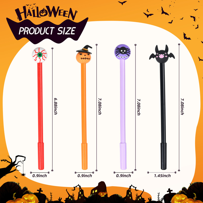漫画ゲルペンハロウィンハロウィンギフト学生賞品筆記具水性ペンかわいい形状署名ペン|undefined