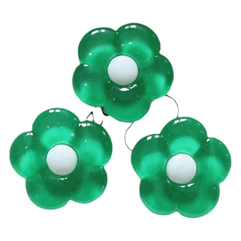 Прозрачная смола Пять лепестков цветок лед цветы DIY детские аксессуары для волос веревка ручной работы Материал декоративный патч Север 9 Восток 2