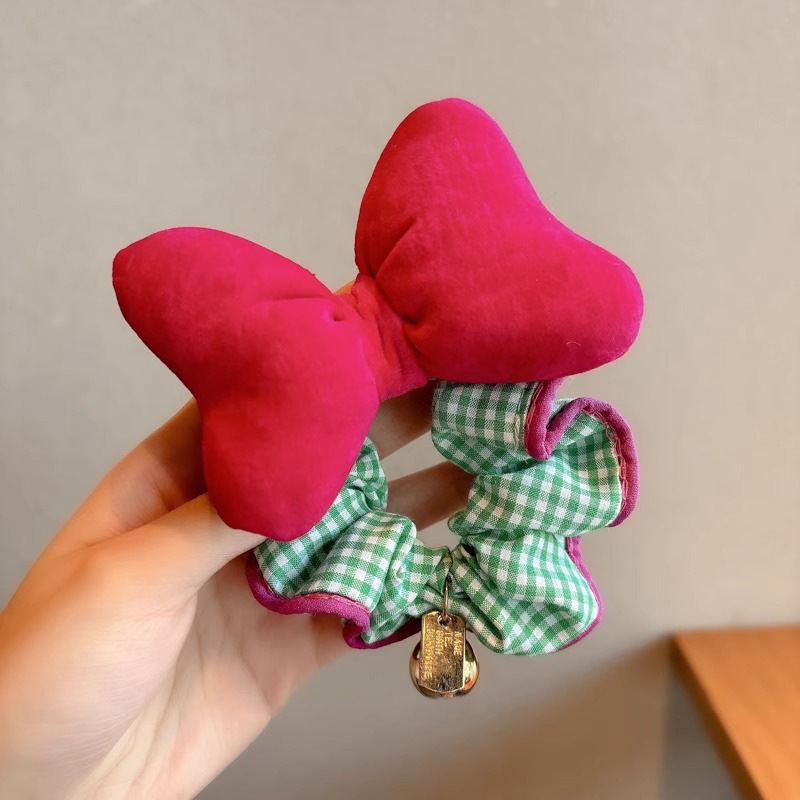 Ciruela de jalea de arco de lazo de los niños otoño y invierno nuevo estilo coreano anillo de pelo intestino dulce niña corda de pelo