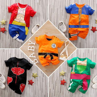 Baby Jumpsuit Anime Style Baby Clothes Spring & Fall Baby Bag Clothes Newborn Crawling Clothes Ins Children's Clothing