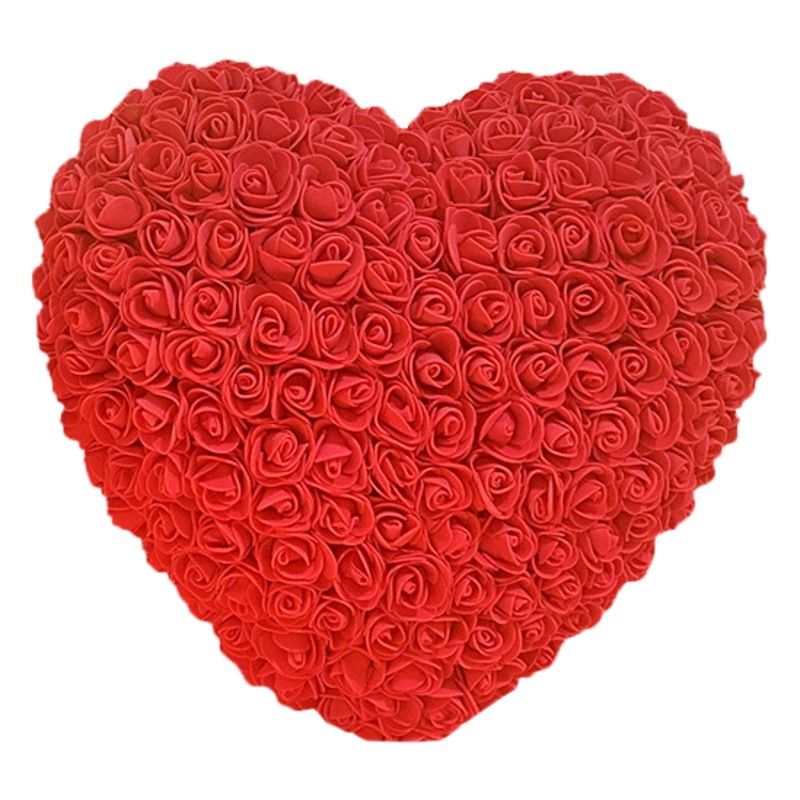 Flor preservada 520, regalo de San Valentín, regalo de cumpleaños en forma de corazón, rosa en forma de corazón, regalo de confesión para novia, pequeño regalo