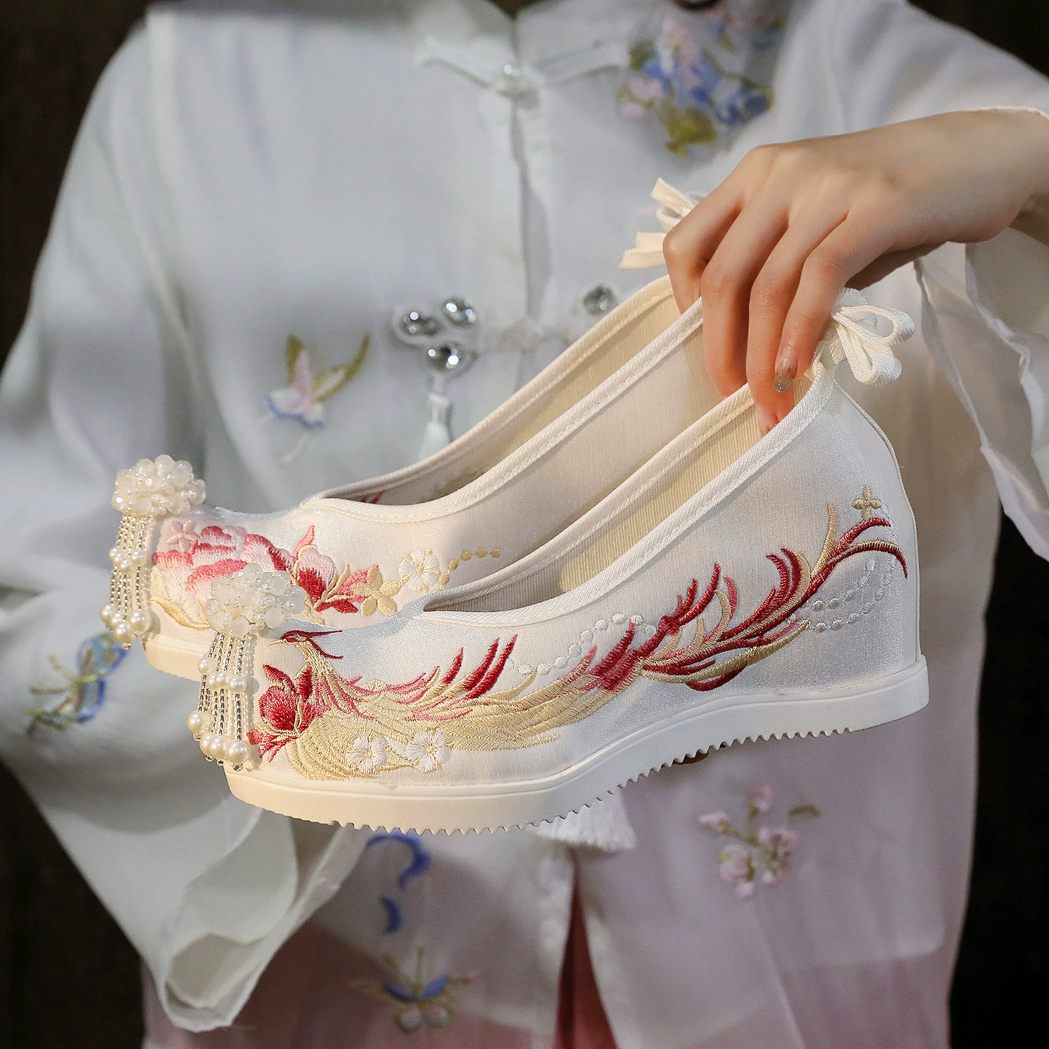 [Fenglaiyi] новая обувь ханьфу для студенток в старинном стиле, Женская подходящая ханьфу, обувь в старинном стиле, увеличивающая внутренний рост, элемент ханьца