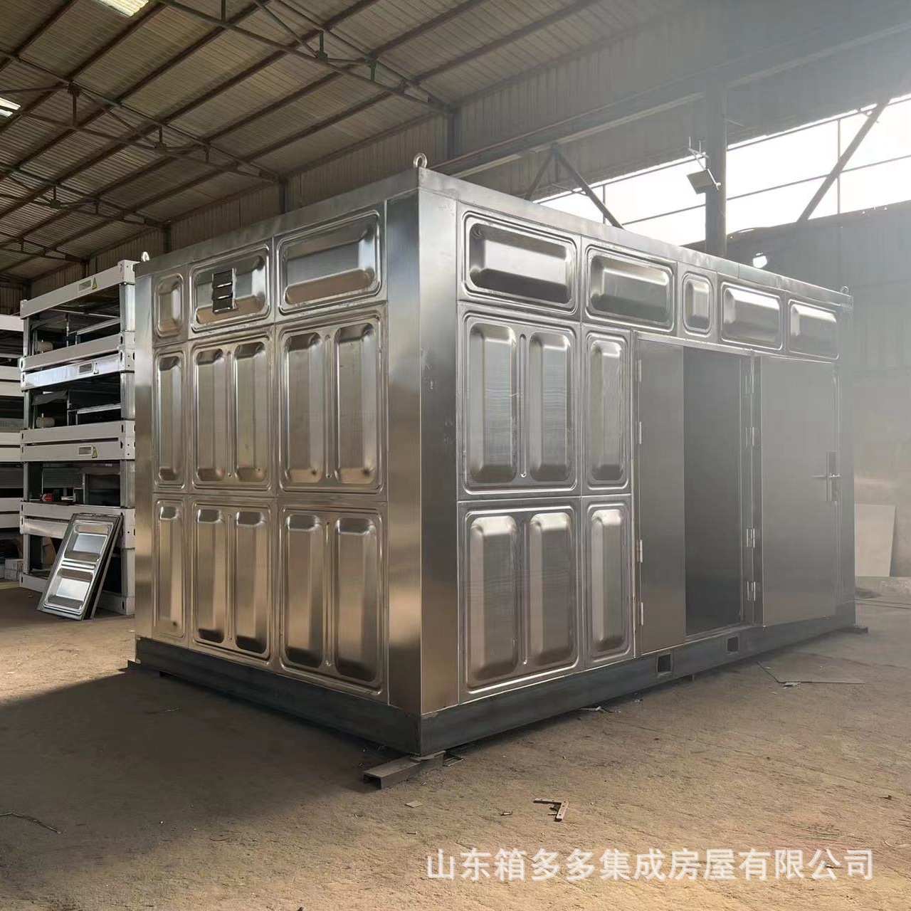 Caja de la casa de la bomba inteligente Suministro de agua del municipio integrado Contenedor de la casa de la bomba inteligente Varias especificaciones Caja de acero inoxidable