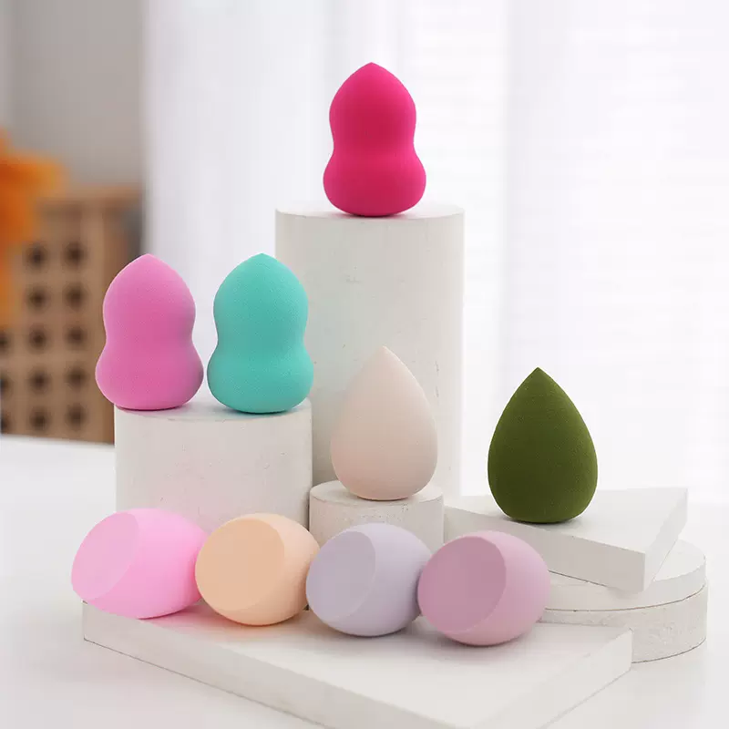 柔软细腻粉扑美妆蛋化妆不吃粉葫芦水滴斜切干湿两用美妆工具定妆