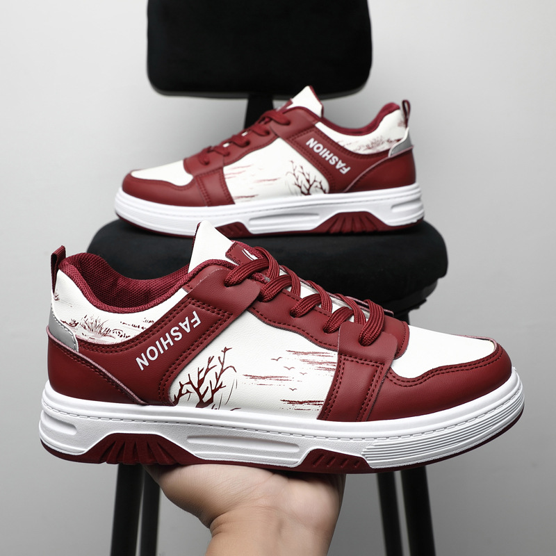 Zapatos de plataforma de todo fósforo de moda nuevos zapatos de primavera para hombres nuevos zapatos blancos transpirables zapatos de moda de ocio deportivo para hombres