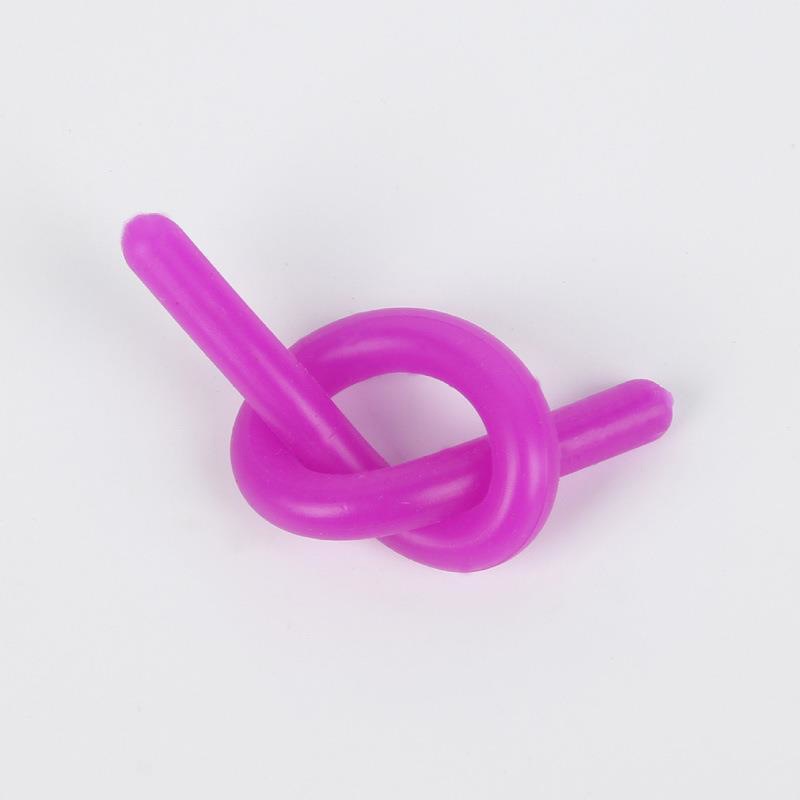 Color transfronterizo de descompresión sensorial visual TPR fideos de goma suave cuerda elástica juguete DIY ventilación descompresión tensión fideos