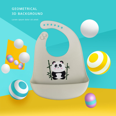 儿童食饭兜硅胶围嘴宝宝吃饭围兜儿童防水口水兜硅胶围兜免洗防脏|ms