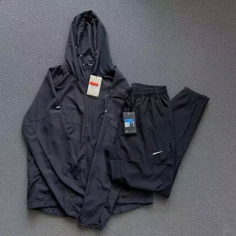 Spring and Autumn New Men's and Women's Sports Running Jackets Woven Quick-Drying Sports Running Ultra-Light Casual Training Track and Field Suits