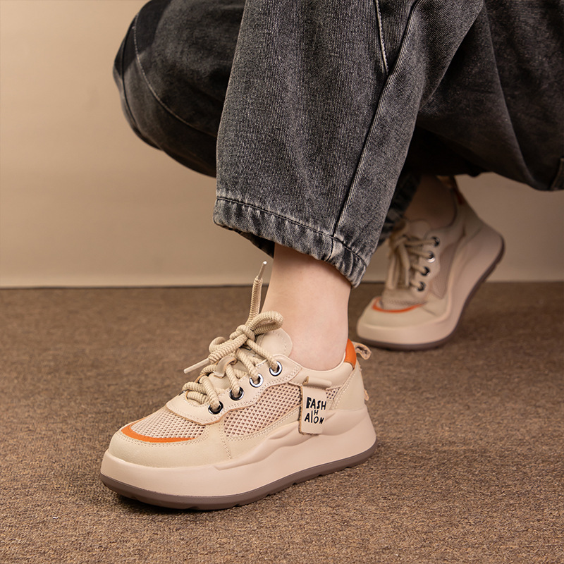 leather breathable casual footwear