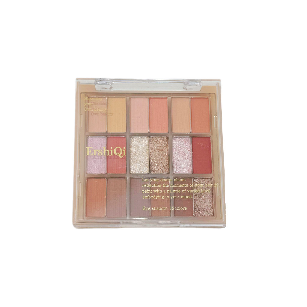 Maquillaje ErshiQi a la nube 18 sombras de ojos perladas matte brillante melón de coral disco rosa estudiantes baratos image 5