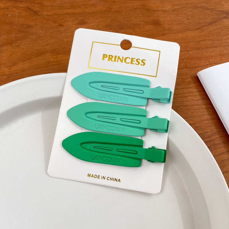 Otoño y invierno curry clip de pelo de boca de pato clip de cabello de mujer acabado de artefactos de alfabetización de la cara de la cabeza clip de ceja clip lateral