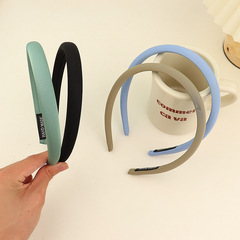 春季新款純色光面發箍女高顱頂壓發頭箍簡約氣質發捆防滑發卡頭飾