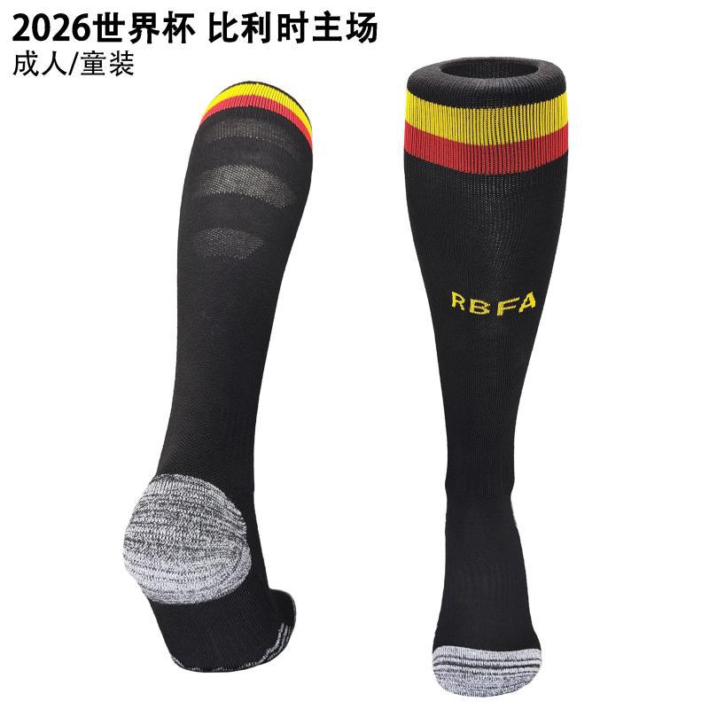 26 club tailandés Copa del Mundo calcetines de fútbol para hombres toallas profesionales sobre la rodilla antideslizante calcetines gruesas para adultos y niños