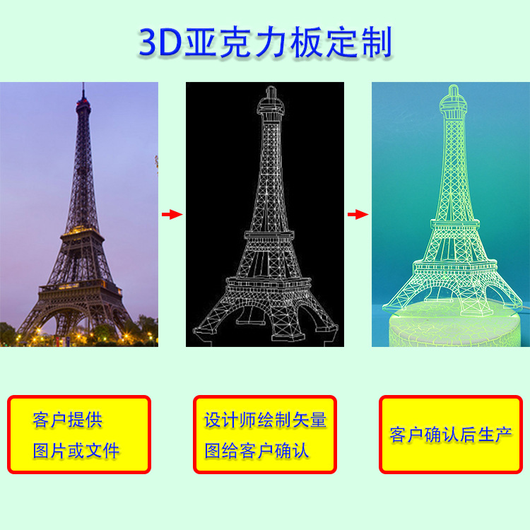 3D亚克力板定制