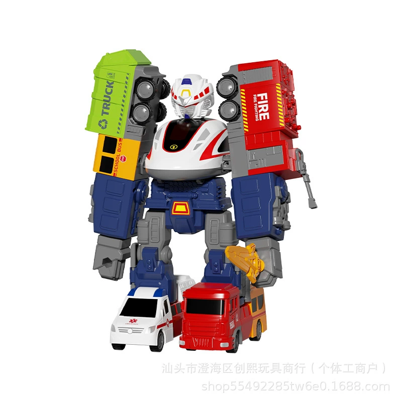 Constructor, transformer, inertia robot, car model, magnetic toy
