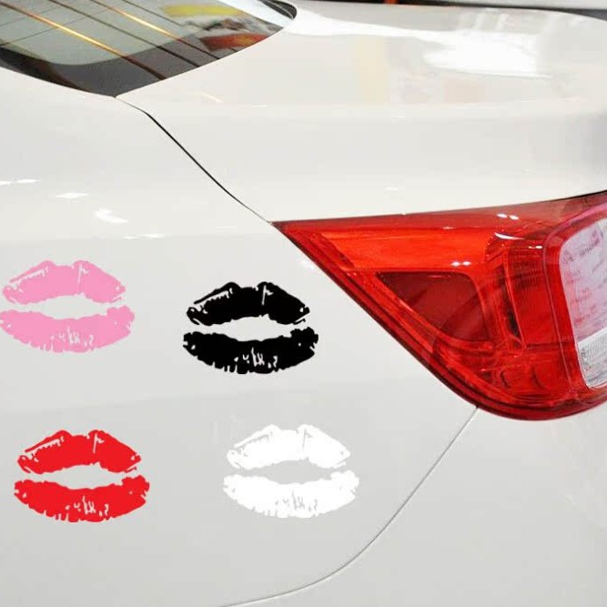 D-22 공장 직접 섹시한 빨간 립 커버 스크래치 무작위 자동차 스티커 립 프린트 전기 오토바이 자동차 스티커