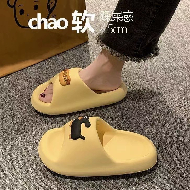 Взрывные хлебные тапочки EVA материал толстой подошвы противоскользящие и неприятные запахи от имени хот-догов