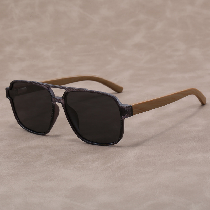 Fashion Glasses European And American Retro Men's Polarized Unique Handmade Bamboo Wood Sunglasses, Fashionable UV Protection_voghion.com