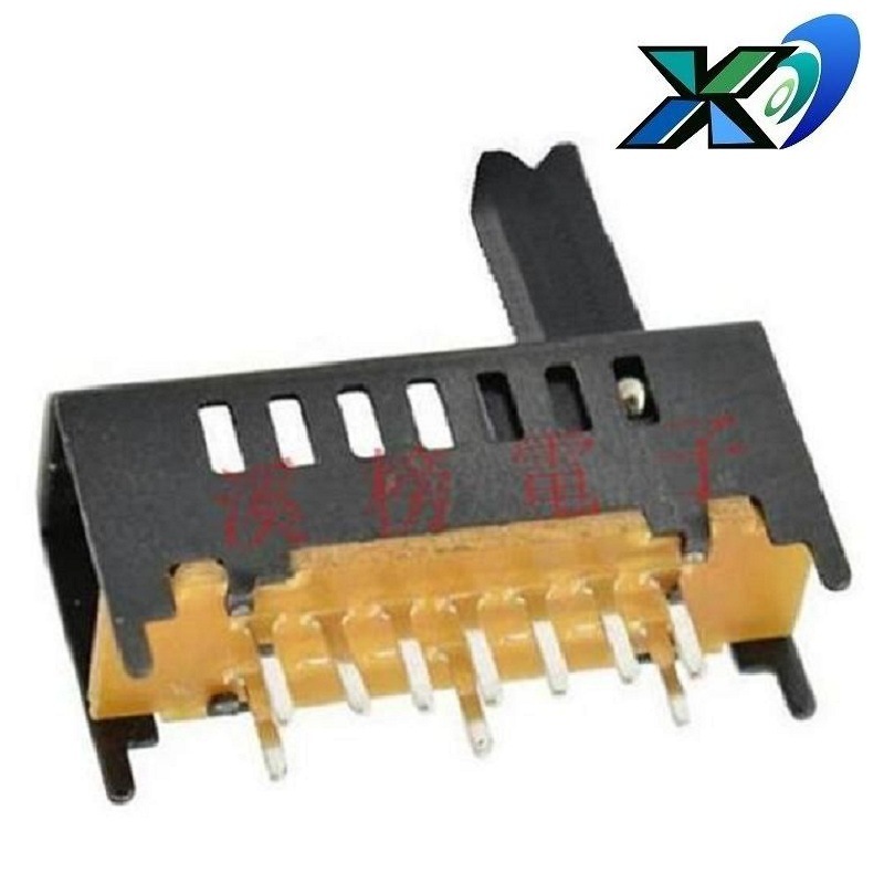 直柄7档滑动开关7段2P7T  拨码开关7位  直插7档拨动开关9位