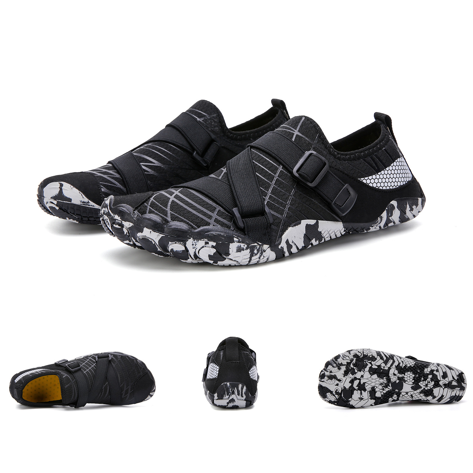 Nuevos zapatos de retroceso al aire libre, zapatos de playa transpirables, zapatos de natación de snorkel antideslizante, zapatos de montaña para hombres y mujeres