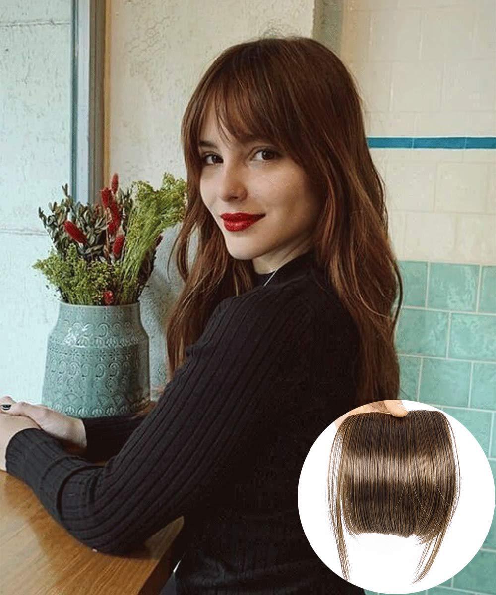 Peruca com costeletas, franja, franja de ar, extensão de cabelo com costeletas, fio de alta temperatura_voghion.com