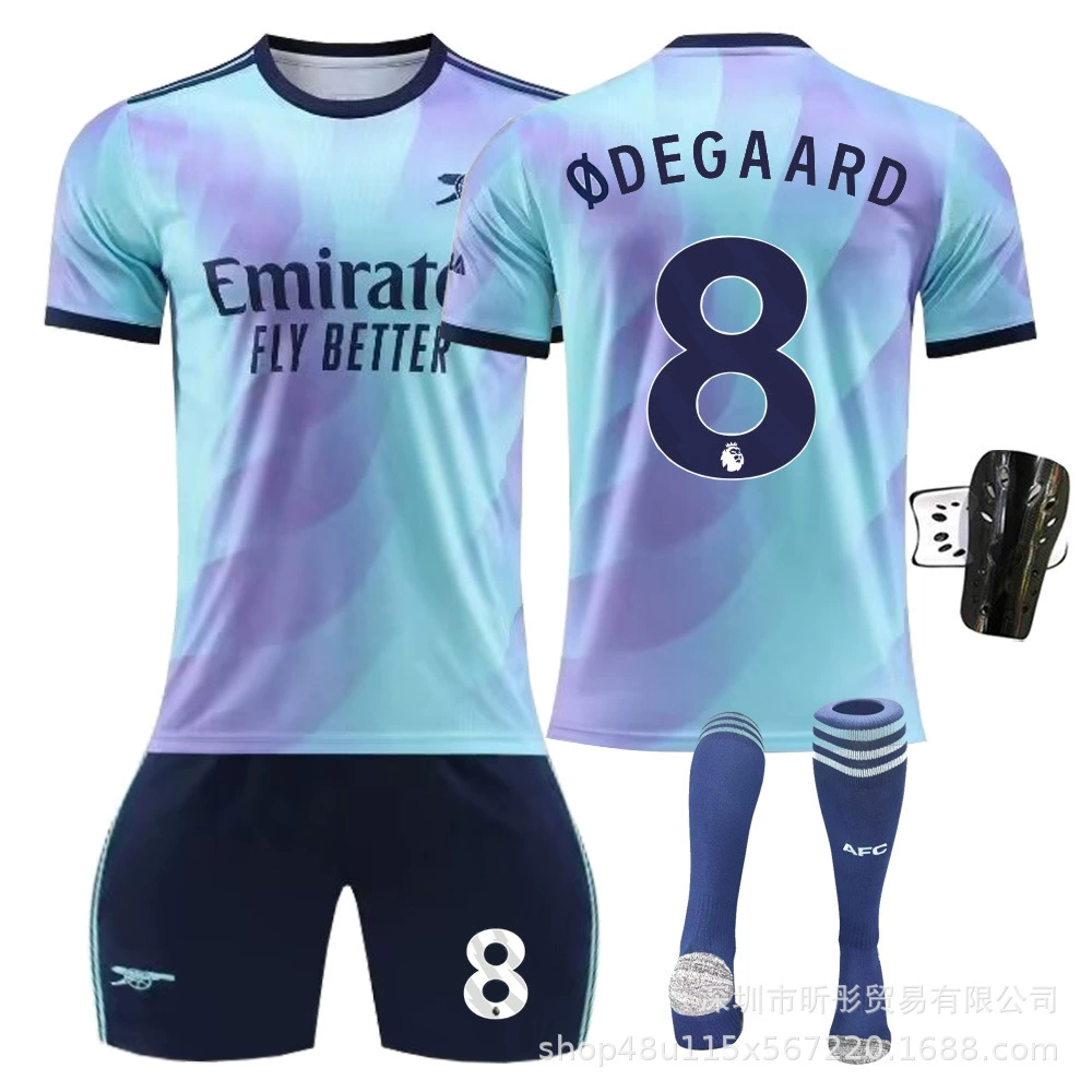 Футболка-форма для двоих 2425 Arsenal скаута 7 Сака 8 Эдако № 9 Ренус 11 Мартин Нили футбольный костюм