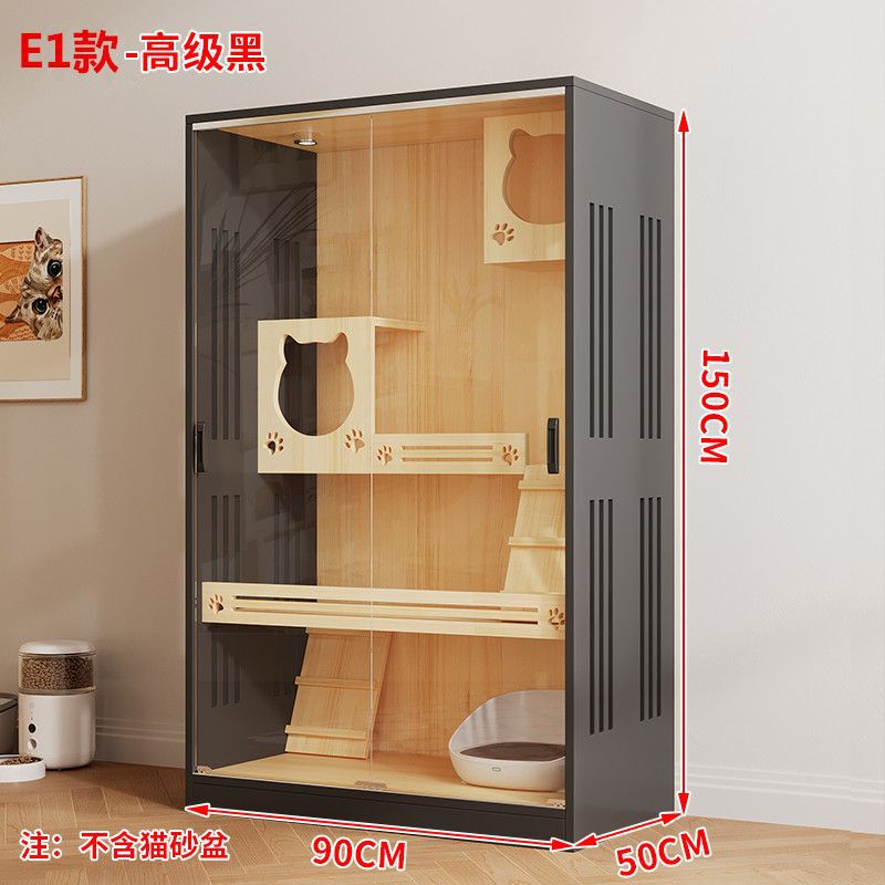 猫别墅家用宠物柜室内猫窝猫城堡豪华猫笼子猫咪房子猫舍猫屋猫柜|undefined