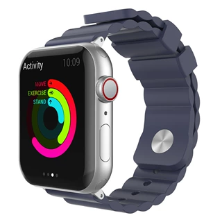 适用苹果智能手表带Apple Watch Series7全系列1-7代防水硅胶表带