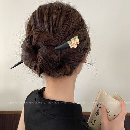 Black sandalwood hairpins, high-end hairpins, simple antique style hairpins,  new Chinese style wooden hairpins