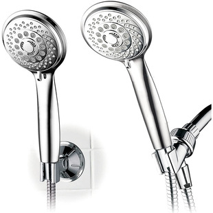 Electroplated Six-Speed Pressurized Handheld Shower Head with Multi-Function Adjustment and Anti-Scale Design, Suitable for Bathroom and Home Use