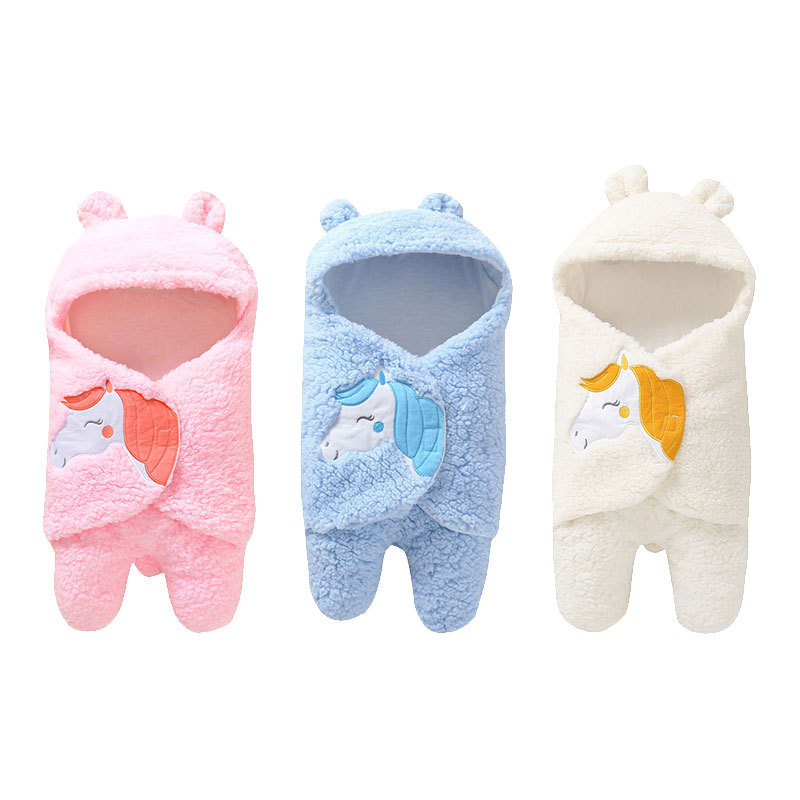 2025ins foreign trade hot batch baby soft autumn and winter plush swaddling quilt blanket baby bag