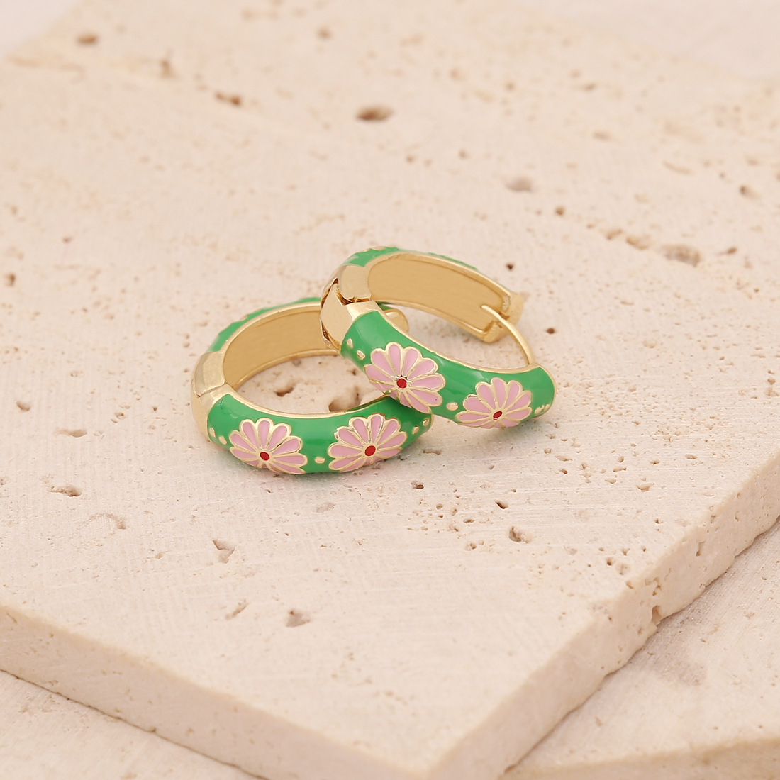 Multi-Color Dripping Retro Personalized Earrings