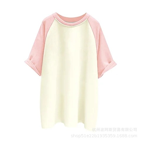 200g short sleeve powder apricot