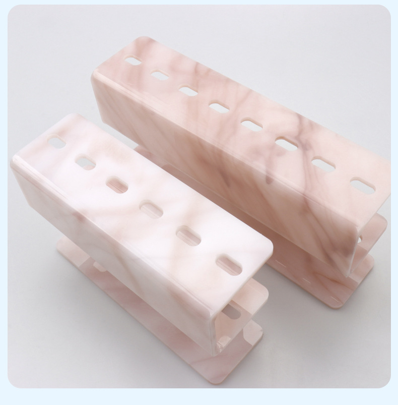 Pink Marble Eyelash Tweezer Holder 9