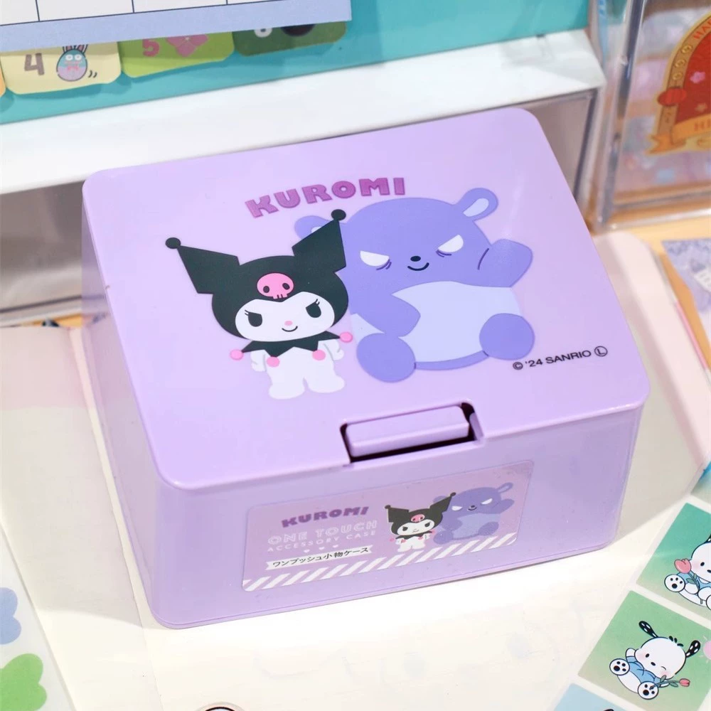 Hello kitty, подлинные мультяшные многоразовые хлопковые диски для хранения, коробка хранения