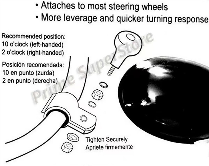 Car steering wheel assist ball, steering wheel iron clip, aluminum alloy assist ball, car power steering device J-12-33