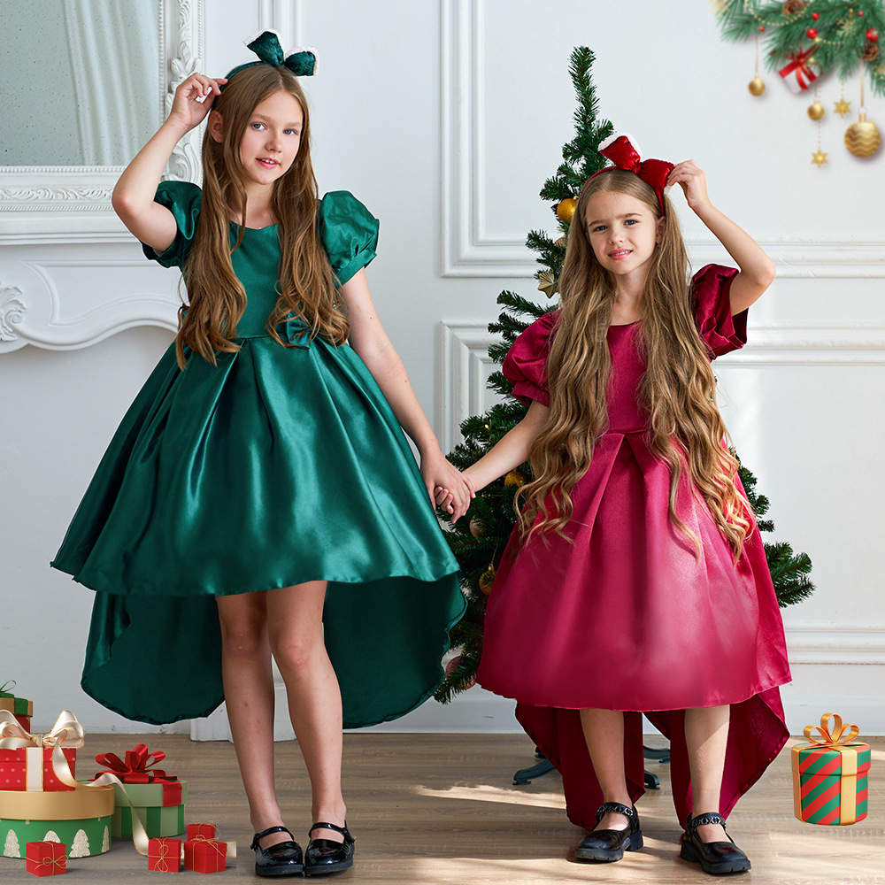 Christmas children's evening dress