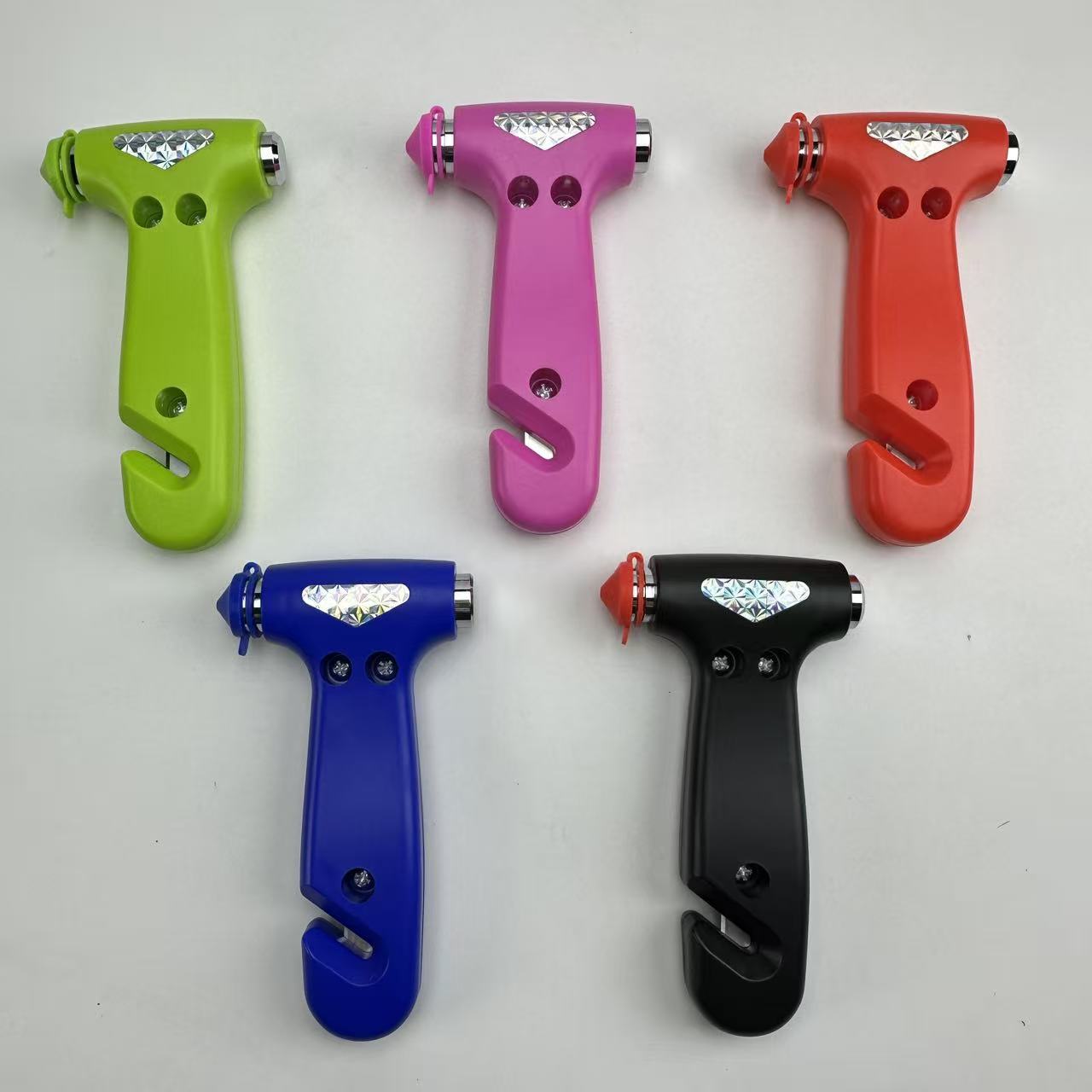 Car Safety Hammer for Quick Window-Breaking Escape, Three-In-One Multifunctional Emergency Survival Metal Window Breaker, Factory Wholesale