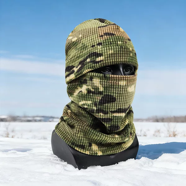 Cross-Border Thickened Velvet Hat, Outdoor Cycling Ski Helmet Liner Hat, Mountaineering Windproof and Warm Camouflage Hat in Stock