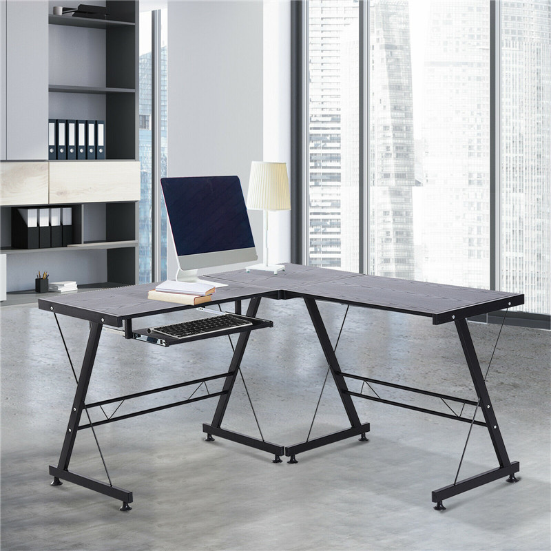 Cross-Border Customization Office Gaming Desk L-Shaped Right Angle Table Computer Laminated Strong Structure Exportable Quality